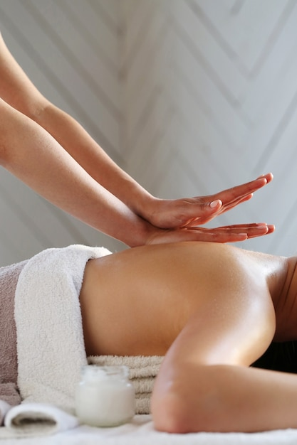 hand doing a massage