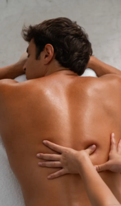 man receiving a massage